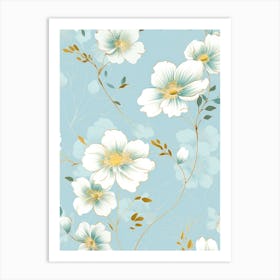 Floral Wallpaper Art Print