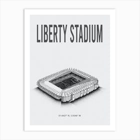 Liberty Stadium Swansea City Fc Stadium Art Print