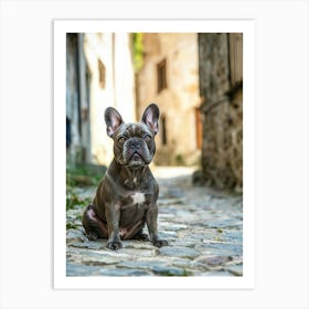 French Bulldog In The Street Art Print