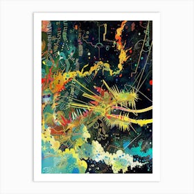 Dragon Style Abstract Art Print