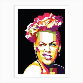 Alecia Beth Moore Pop Art Art Print