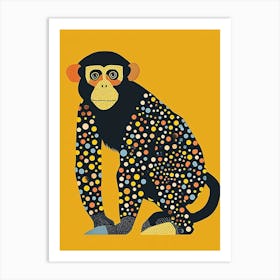 Yellow Bonobo 4 Art Print