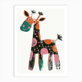 Giraffe 123 Art Print