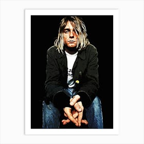 Nirvana kurt cobain 4 Art Print
