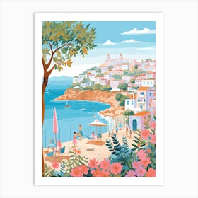 Ibiza Spain 7 Illustration Art Print