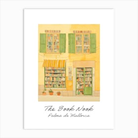 Palma De Mallorca The Book Nook Pastel Colours 2 Poster Art Print