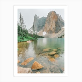 Rocky Mountain Lake Art Print