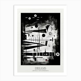 Dreams Abstract Black And White 8 Poster Art Print