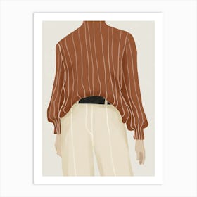 Brown Sweater Art Print