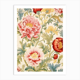 Floral Wallpaper 137 Art Print