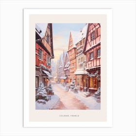 Dreamy Winter Painting Poster Colmar France 1 Art Print