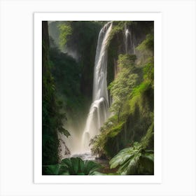 Cascada De Basaseachi, Mexico Realistic Photograph (1) Art Print