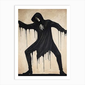 Dance With Death Skeleton Painting (69) Art Print