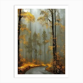 Road In The Forest 9 Art Print