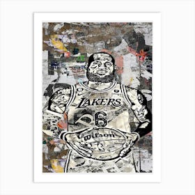 LeBron James 4 Art Print