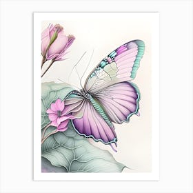 Butterflysketch2 Art Print