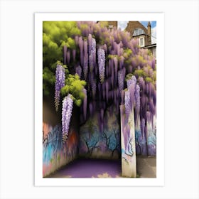 Wisteria Garden Print Art Print