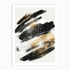 Abstract Brush Strokes Canvas Print Art Print