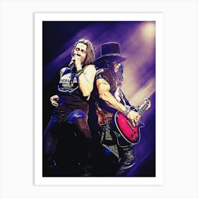 Superstars Myles Kennedy Ft Slash Live Concert Art Print