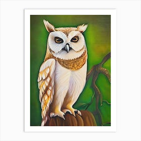 Owl Painting Art Print