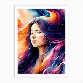 Galaxy Painting 1 Art Print