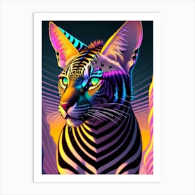 Psychedelic Tiger Art Print