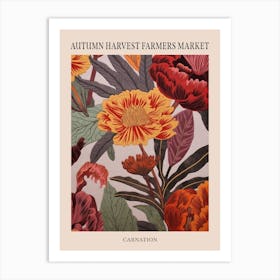 Fall Botanicals Carnation 2 Poster Art Print