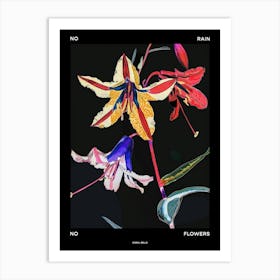 No Rain No Flowers Poster Coral Bells 1 Art Print