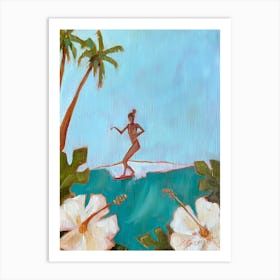 Surfer Girl 2 Art Print