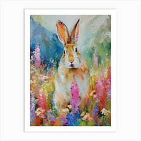 Himalayan Rabbit Painting 1 Art Print