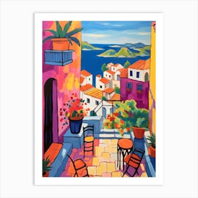 Dubrovnik Croatia 5 Fauvist Painting Art Print