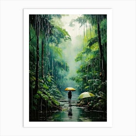 Rain In The Jungle Art Print