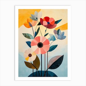 Flowers In A Vase 136 Art Print