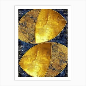 Gold And Blue 2 Art Print