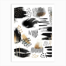 Abstract Brush Strokes 19 Art Print