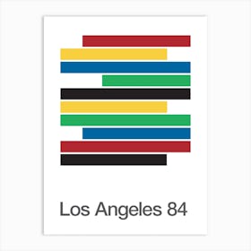 Los Angeles 84 Olympics Art Print