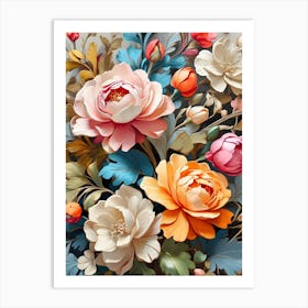 Floral Painting Art Print