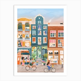 Amsterdam Nine Streets Art Print