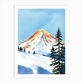 Snowy Mountain 2 Art Print