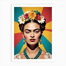 Frida Kahlo Portrait (31) Art Print