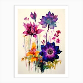 Lotus Flowers 2 Art Print