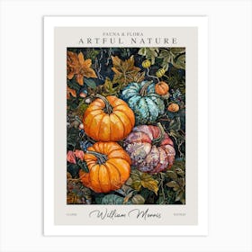 William Morris Pumpkins Decor Autumn Fall Exhibition Art Print