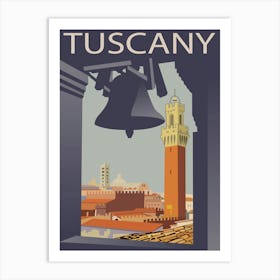 Tuscany, Florence From a Bell Tower Art Print