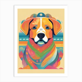 Colorful Dog 1 Art Print