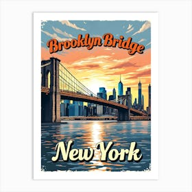 Brooklyn Bridge New York Art Print