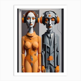 Man And A Woman Art Print