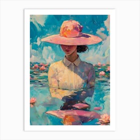 Pink Hat Art Print