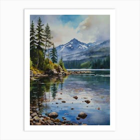 Mountain Lake 1 Art Print