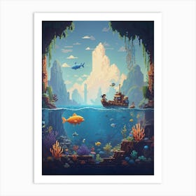 Pixel Art 5 Art Print