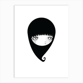 Black Drop Art Print